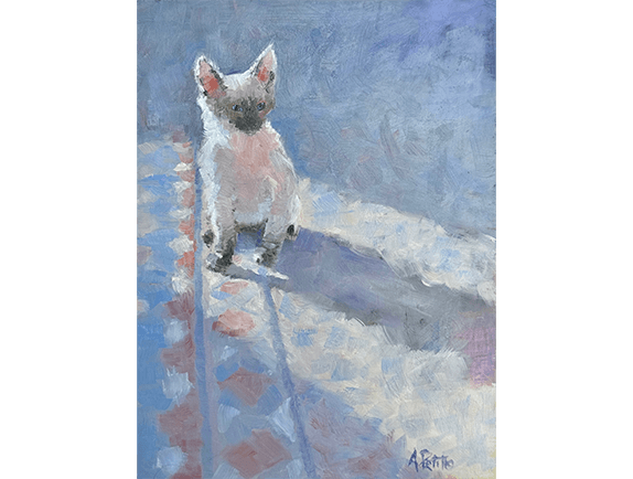 NewBeginning-Andrea-Petitto-best-Cape-Cod-Art-Gallery-cat-painting